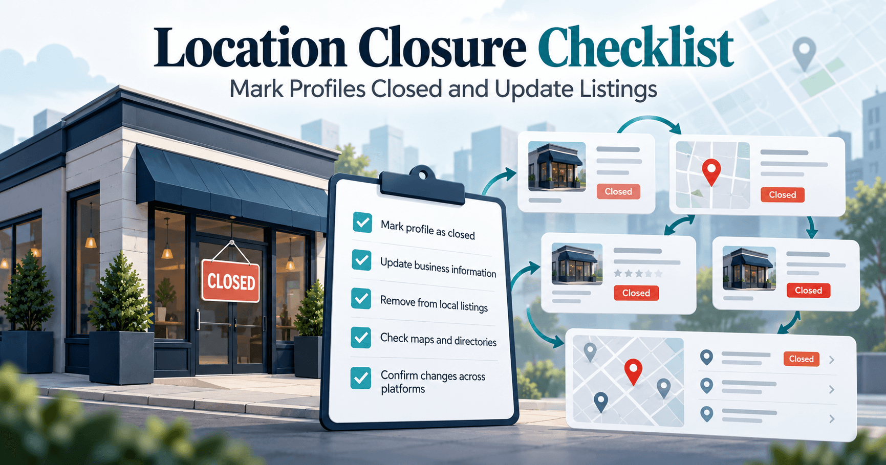 Location Closure Checklist: Mark Profiles Closed and Update Listings
