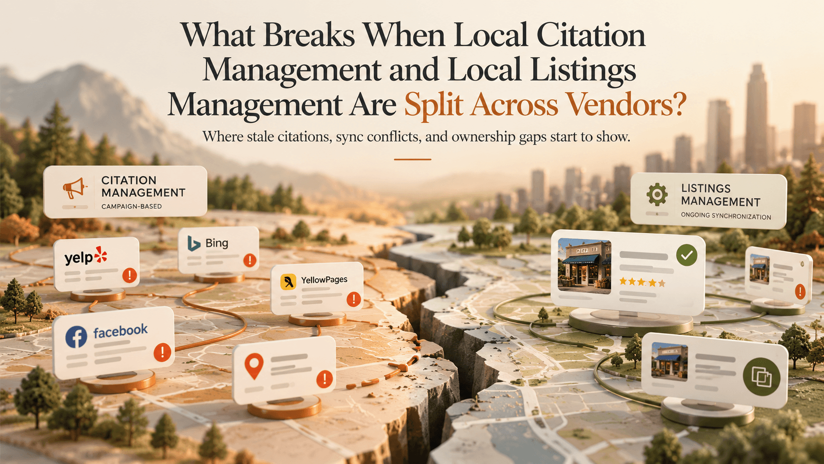 What Breaks When Local Citation Management and Local Listings Management Are Split Across Vendors?
