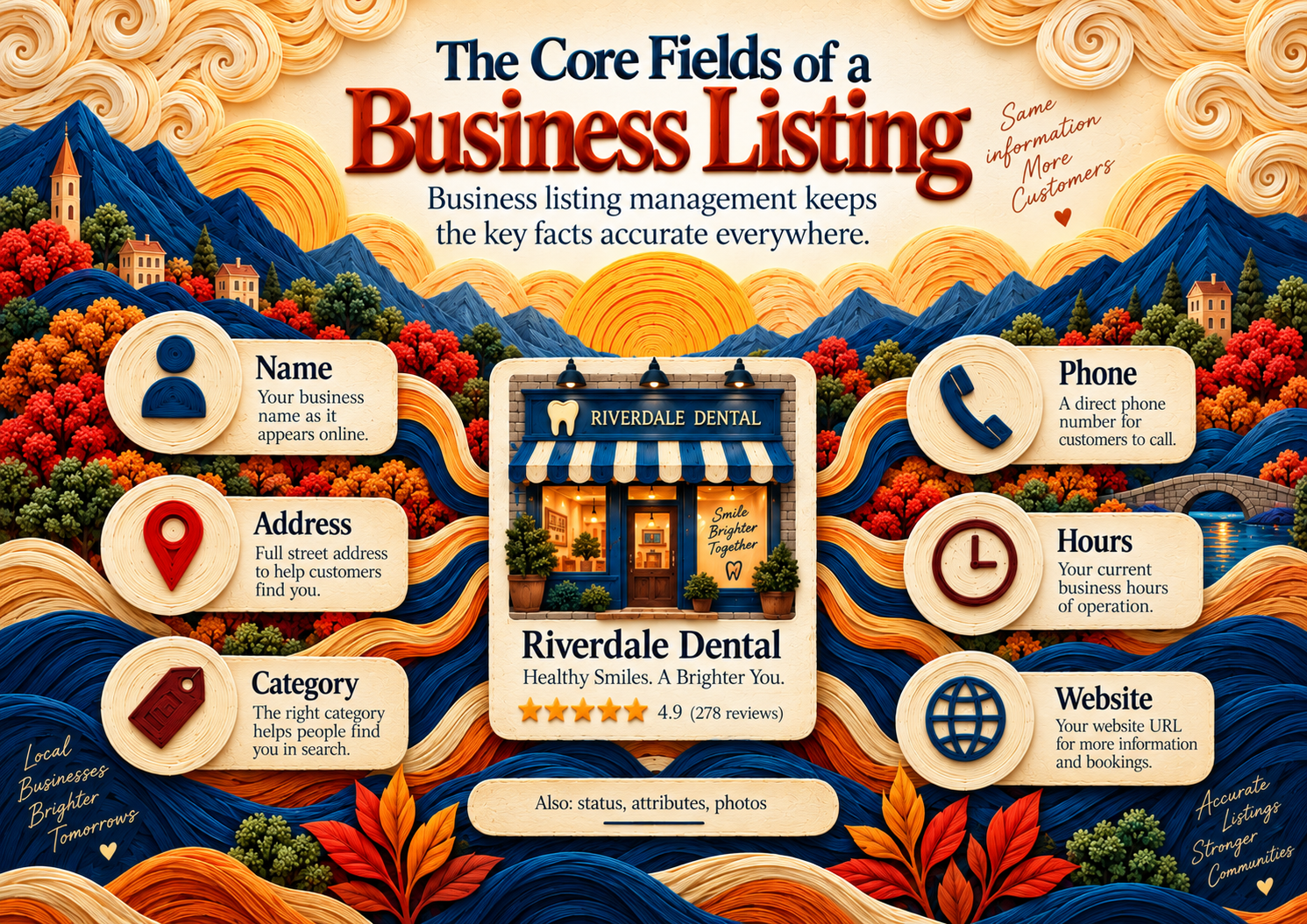 What is business listing management? illustration