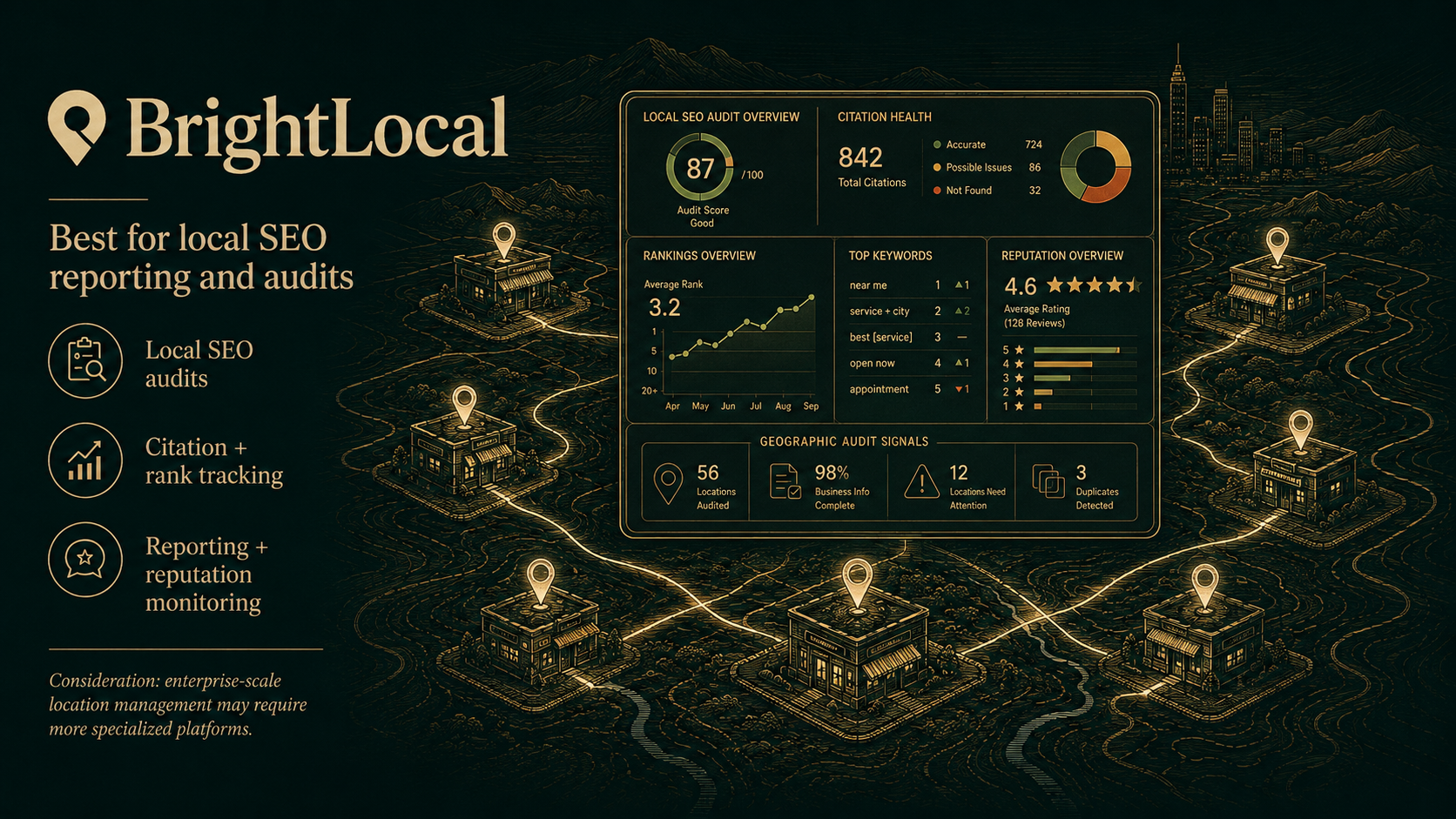 5. BrightLocal: Best for local SEO reporting and audits illustration