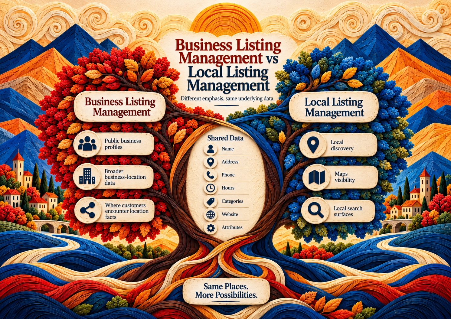 Is business listing management the same as local listing management? illustration